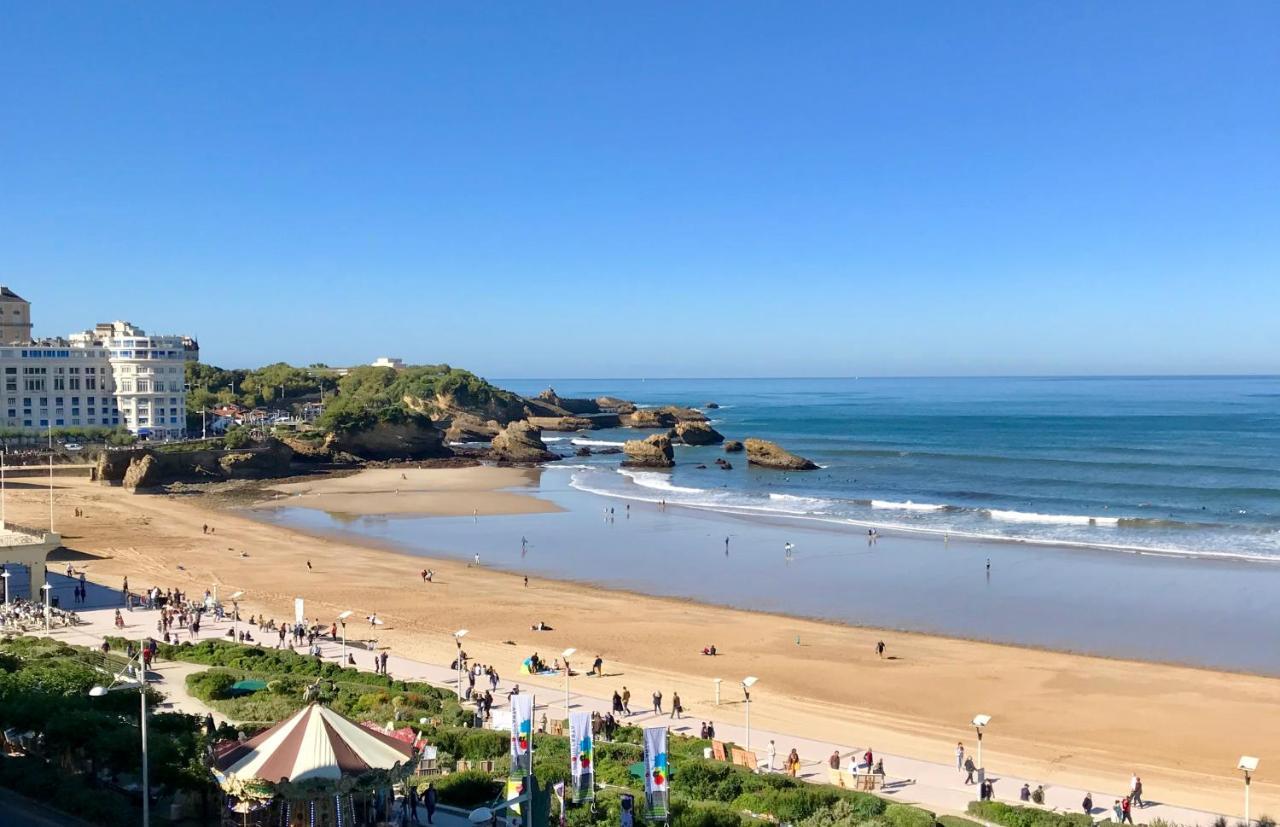 L'Ocean A Perte De Vue, La Grande Plage A Vos Pieds Biarritz Bagian luar foto