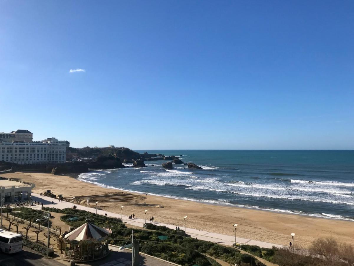 L'Ocean A Perte De Vue, La Grande Plage A Vos Pieds Biarritz Bagian luar foto