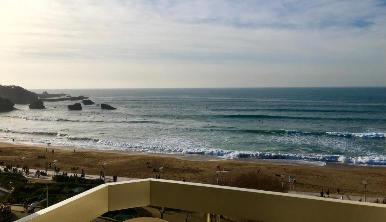 L'Ocean A Perte De Vue, La Grande Plage A Vos Pieds Biarritz Bagian luar foto