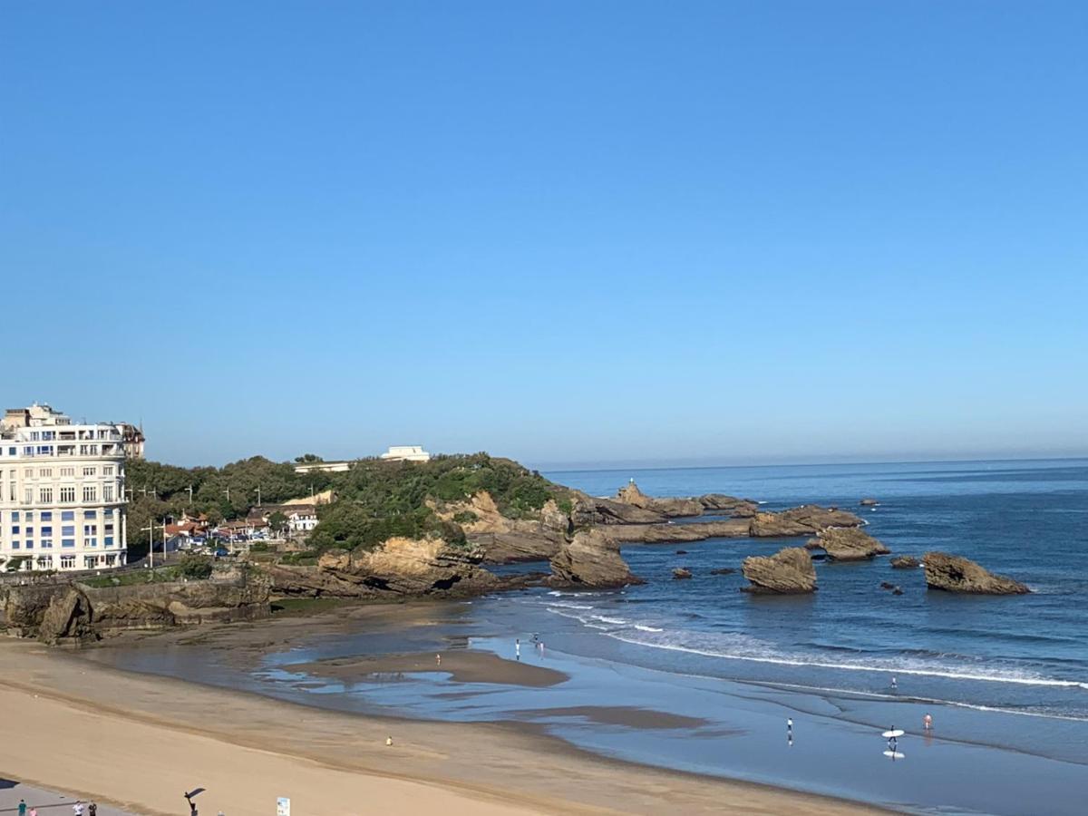 L'Ocean A Perte De Vue, La Grande Plage A Vos Pieds Biarritz Bagian luar foto