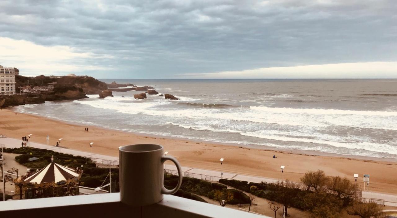 L'Ocean A Perte De Vue, La Grande Plage A Vos Pieds Biarritz Bagian luar foto